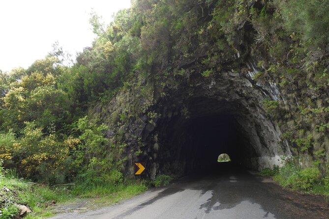 Madeira 4x4 Jeep Safari : Porto Moniz, Lava Pools & Fanal Forest - Ribeira da Janela: the small-cave path and a blue-Atlantic view