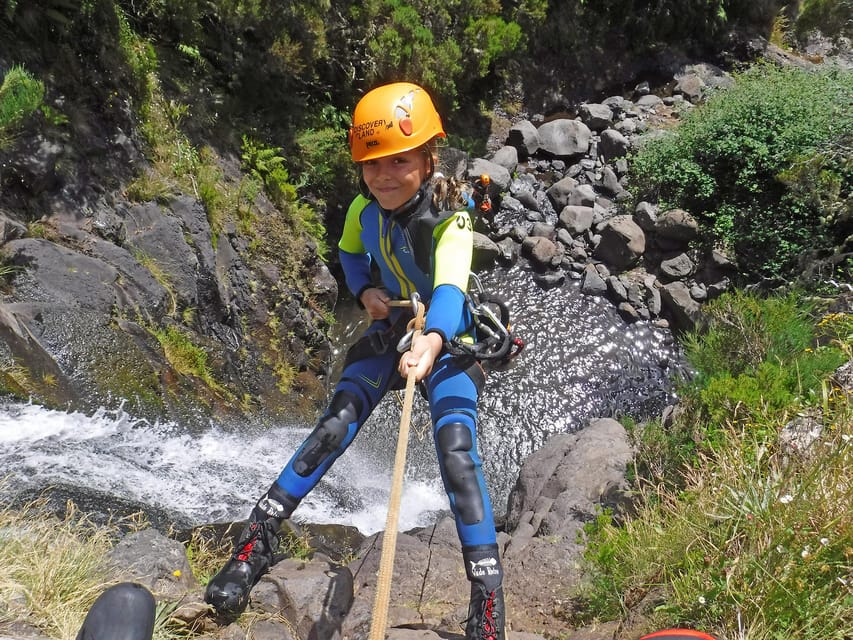 Madeira: Beginner (Level 1) Canyoning Experience - Rappels, jumps, and that 15-meter waterfall skill check