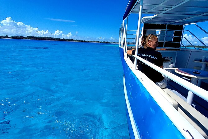 Magical Boat Tour with Underwater Cabin in Bora Bora! - Food and comfort: fruit skewers, coffee, tea, and towels
