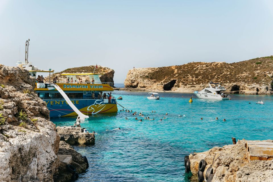 Malta: Gozo & Comino Islands, Blue Lagoon & Seacaves Tour - Onboard reality: slides, showers, and how to stay comfortable