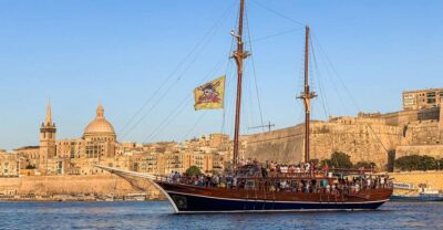 Malta: Lazy Pirate Boat Party with Drinks & Food - The 4-Hour Rhythm: Cruise, Music Build, Anchor Stop, Back to Sliema