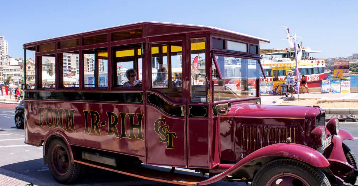 Malta: Vintage Bus Ride through the Three Cities - The route: Valetta-area streets to Cottonera in 90 minutes
