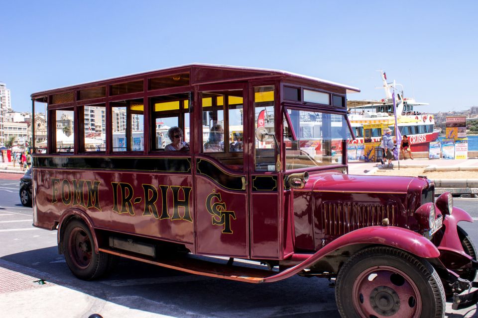 Malta: Vintage Bus Ride through the Three Cities - Meeting point in Sliema: find David by the pier
