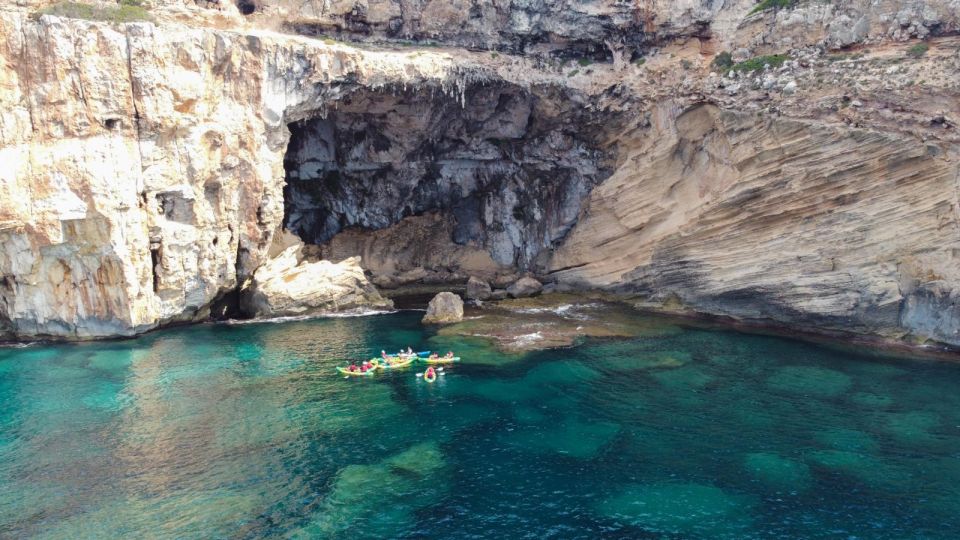 MENORCA: Kayak cave route + photo session. - Cales Coves Break: Turquoise Swim Time Plus Local Snack