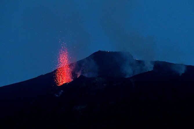 Mini Cruise to Panarea and Stromboli from Milazzo port - Stromboli after sunset: lava glow, Black Beach vibes, and the conical silhouette