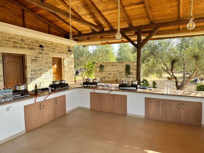 Moires: Cooking Class and Olive Oil Tasting at a Family Farm - Eating What You Made: Wine, Refreshments, and a Proper Meal