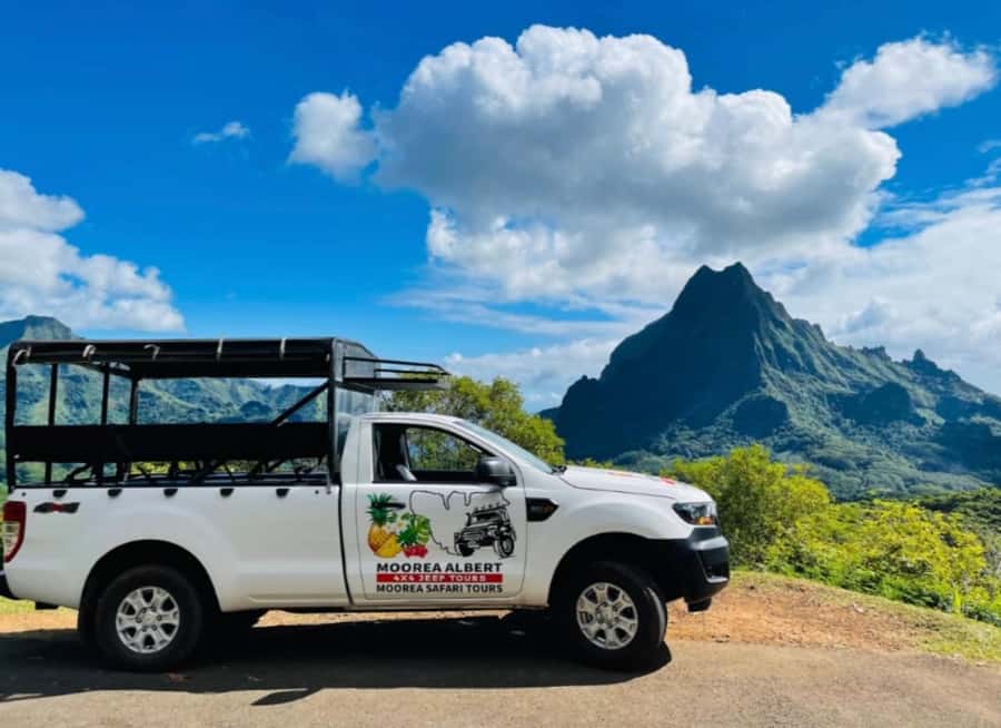 Moorea: Half-Day Open-Air 4WD Safari with Hotel Transfers - Pickup to Cook’s Bay: fast start, big views, easy photos