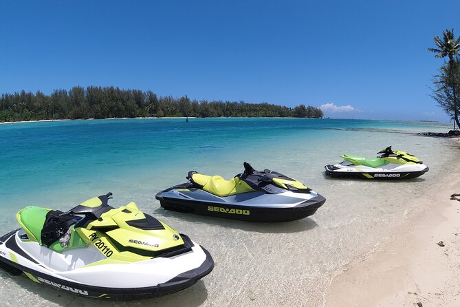 Moorea Solo or Twin 3 hours Jet Ski Tour - Motu Tiahura and the Snorkel Break With Stingrays and Sharks
