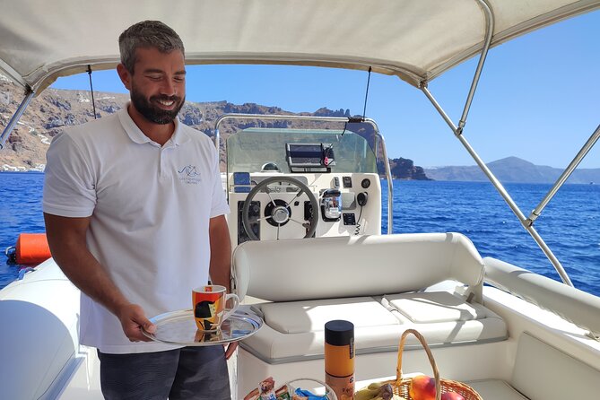 Morning or Afternoon 3hour Private boat Tour in Santorini - Private 3-hour Santorini boat time, not a big production
