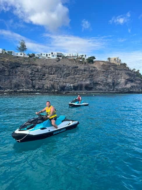 Morro Jable: Guided Jet Ski Safari (without license) - What the Setup Means for Couples (Sharing One Jet Ski)