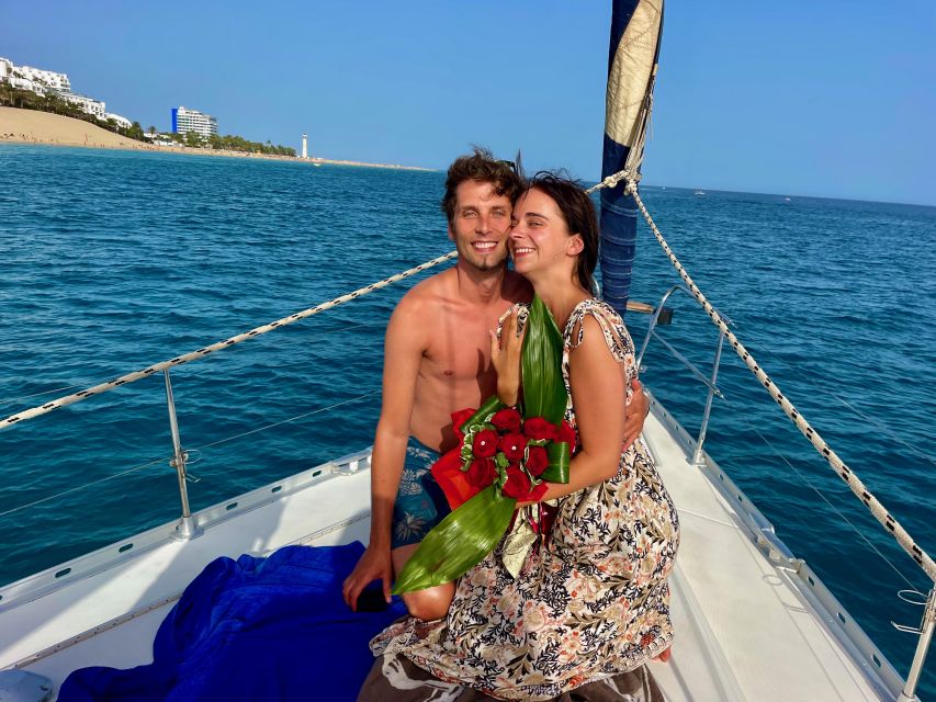 Morro Jable: Sailing Boat Excursion with Food and Drinks - Anchor time: swimming and snorkeling where the water looks close enough to touch