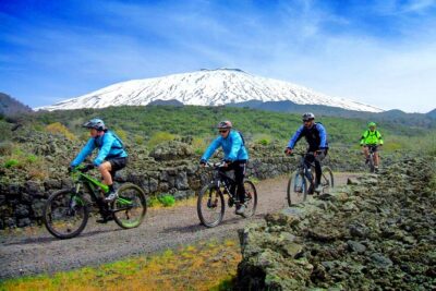 Mountain Biking Etna by MTB or E-Bike - The ride profile: 16 km, about 1,025 m up, mostly off-road