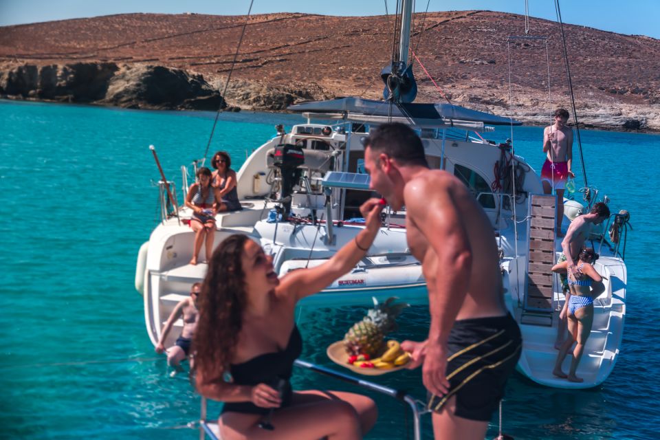 Mykonos: Catamaran Cruise with Lunch, Drinks and Transfer - Should You Book This Mykonos Catamaran Cruise to Delos and Rhenia?