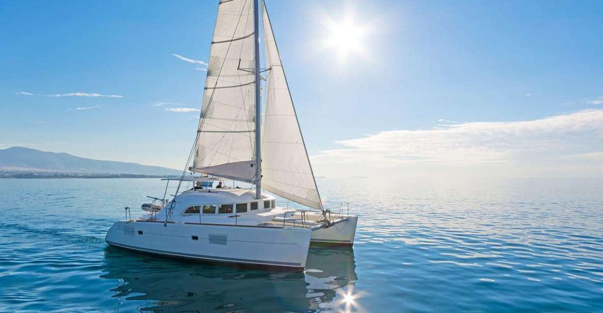 Mykonos: Catamaran Cruise With Meal and Drinks - Sailing the Mykonos coastline without the crowds