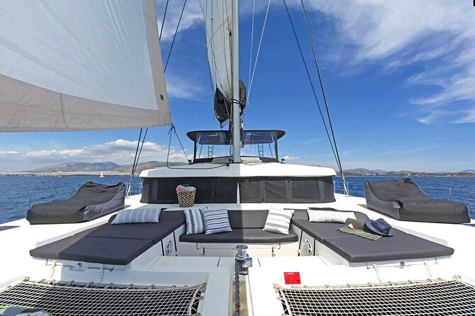 Mykonos Catamaran Premium Day-Sunset Tours 8-flavor Meal & Drinks - First Step: Finding Ornos Bay and Getting Set for a Smooth Sail