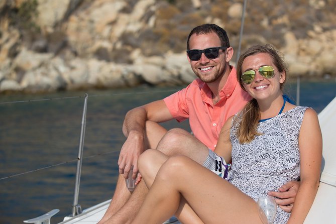 Mykonos Catamaran Private Sunset Cruise, Full Meal & Open-Bar - Entering Ornos Bay: how the first hour sets the tone
