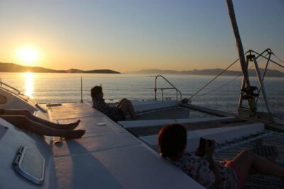Mykonos Catamaran Private Sunset Cruise, Full Meal & Open-Bar - Stop for swimming and snorkeling: the cove experience that matters