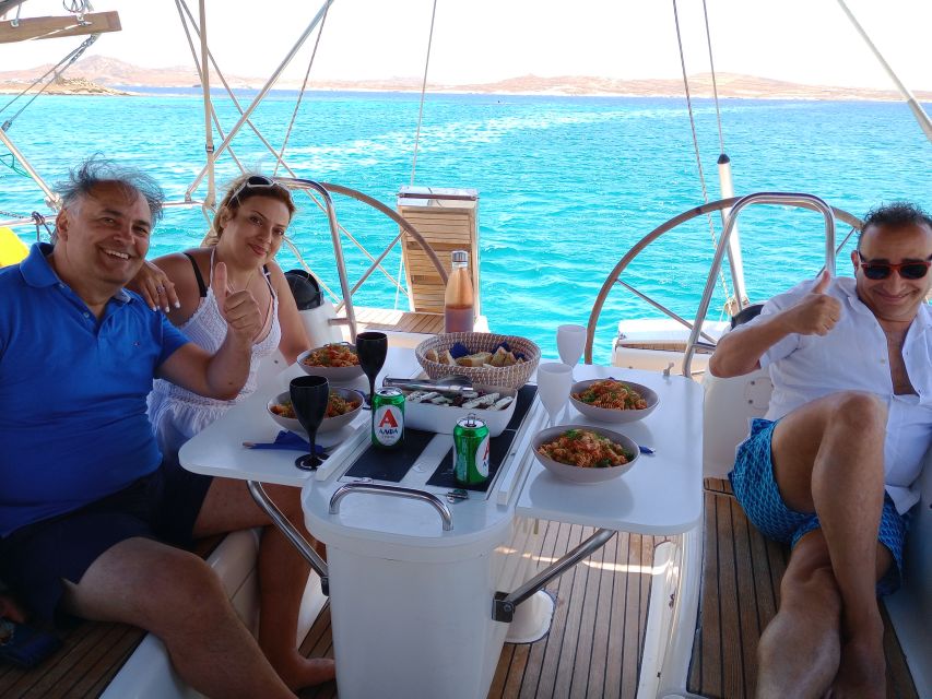 Mykonos: Delos and Rhenia Cruise with Swim and Greek Meal - What You Eat and Drink: Why the On-Board Meal Is a Big Deal