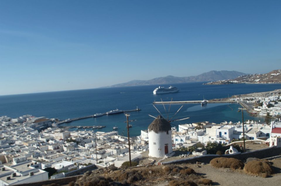 Mykonos: Farm, Ano Mera Village, and Beaches Guided Tour - The Mykonian Spiti farm: animals, hands-on options, and wine history