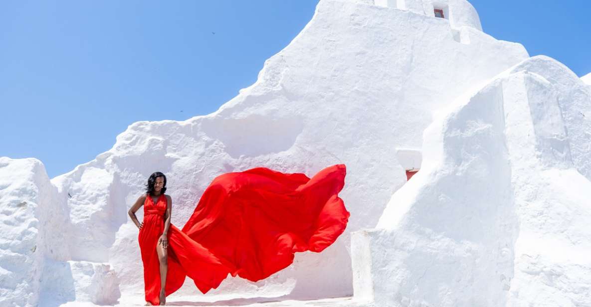 Mykonos Flying Dress Photoshoot - Quick Key Points Before You Book