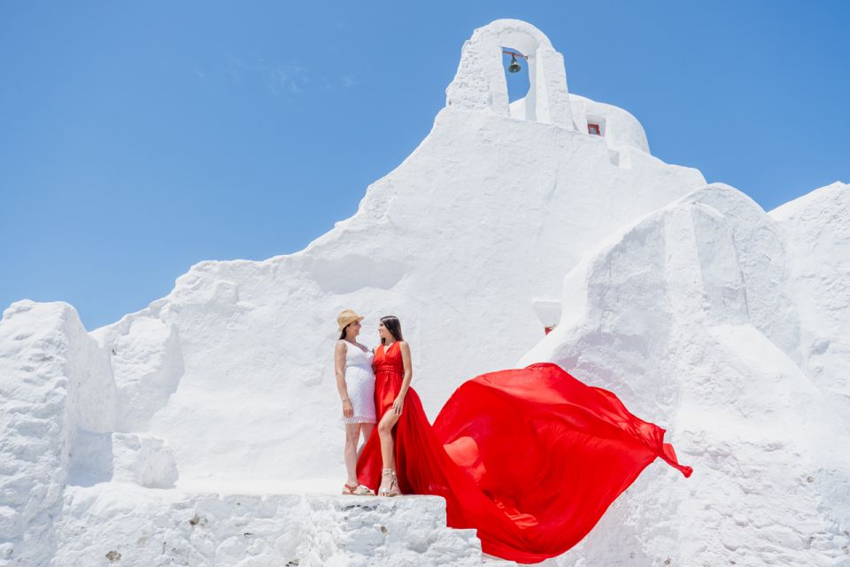 Mykonos Flying Dress Photoshoot - How the 70-Minute Session Really Flows
