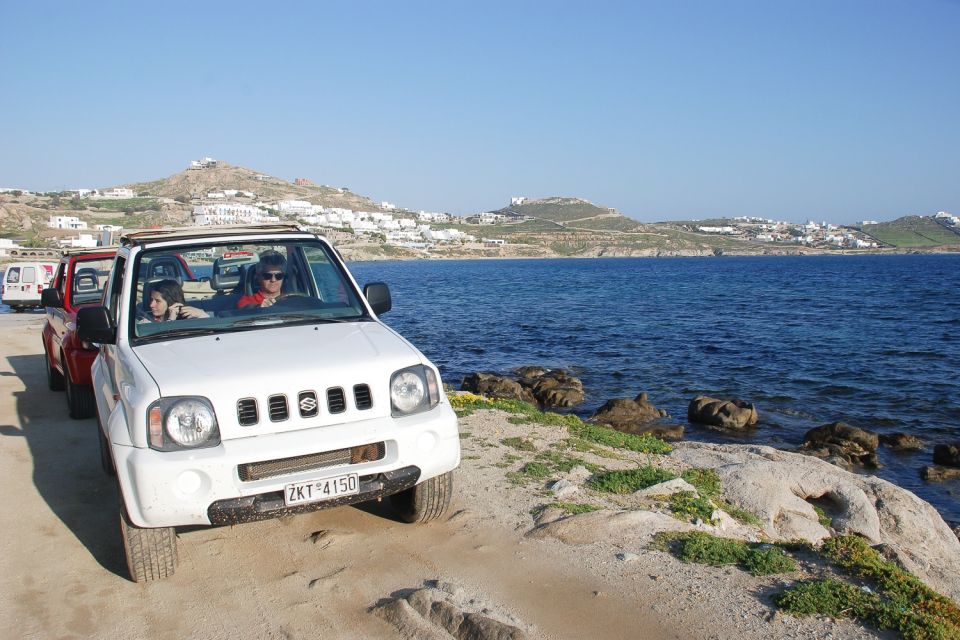 Mykonos: Full-Day Off-Road Safari - Agrari Beach for coffee and a real swim break