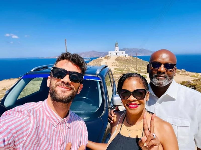 Mykonos: Private Island Tour with local guide -Jeep Renegade - Your Morning Starts at Agios Ioannis Diakoftis
