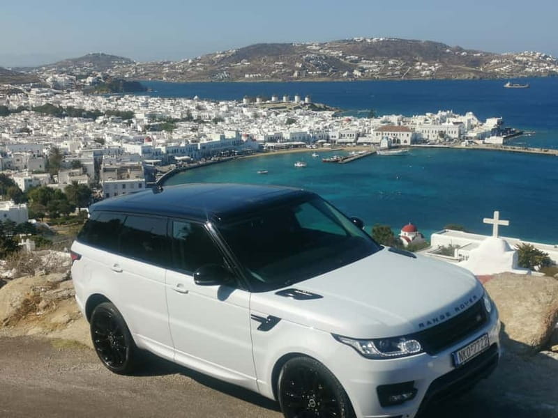 Mykonos: Private Tour with Range Rover - Old Town magic: Little Venice and Paraportiani without the time-waste