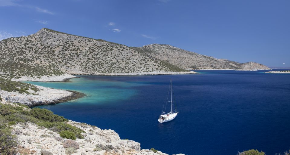 Naxos: Full-Day Small Cyclades Sailing Cruise - Three swim and snorkel stops: what each one is really for