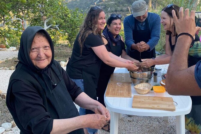 Naxos Perivoli Farm Experience & Wood-fire Cooking Class - Potatoes, fruit trees, vineyard, and the garden: picking your way to lunch