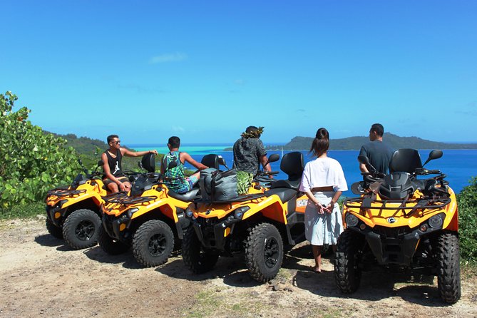 NEW!!! ATV TOURS with a local tour guide from Bora Bora - Stop One: Vaitape to the Amanahune Plateau and the blue-water viewpoint