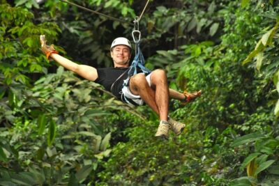 Ocean View Zip Line + Horseback Riding & Natural Pool Combo - Zipline course: tractor ride, 12 platforms, and ocean-view moments