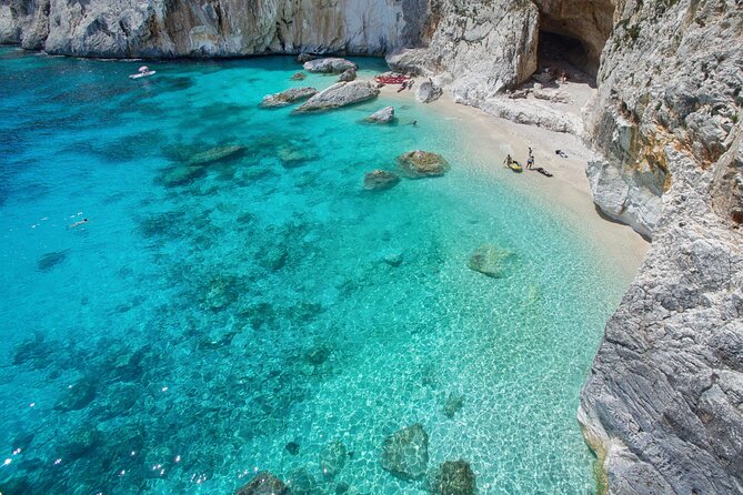 One day guided boat tour along the Baunei coast. - Cala Luna: the long sandy center that snorkel fans love