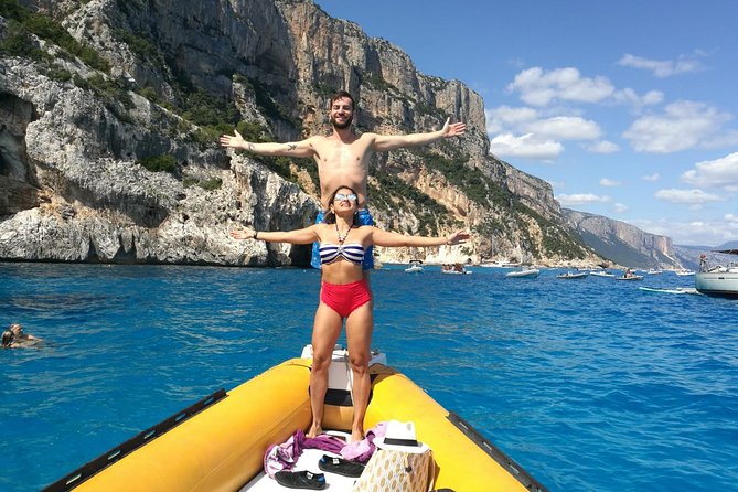 One day tour in rubber dinghy in the Gulf of Orosei with Skipper - Snorkeling gear, umbrellas, and the small-group comfort factor