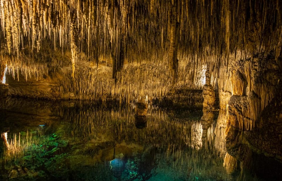 Palma: Caves of Drach Entrance, Music Concert, and Boat Trip - The wooden boat ride across Lake Martel: brief, included, and timing-sensitive