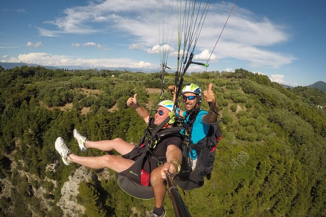 Paragliding Tandem Flight in Corfu - What You’ll Fly Over: Pelekas, Kaisers Throne, and Kontogialos Beach