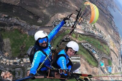 Paragliding Tandem Flight in Tenerife South ADRENALINE! - At the slope: equipment prep and the safety routine that actually helps