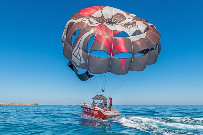 Parasailing Activity on Rethymno Beach, Crete - The 10 minutes in the air: what you’ll feel and see