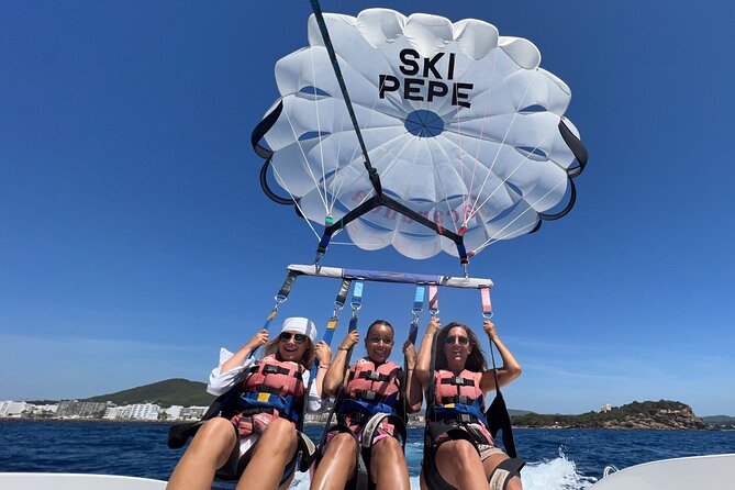 Parasailing in Ibiza with HD Video Option - Flying Over Es Canar’s North Coast: the big idea