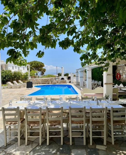 Paros: Greek Cooking Class with Full Meal - The meal part: tasting what you made, with Parian wine