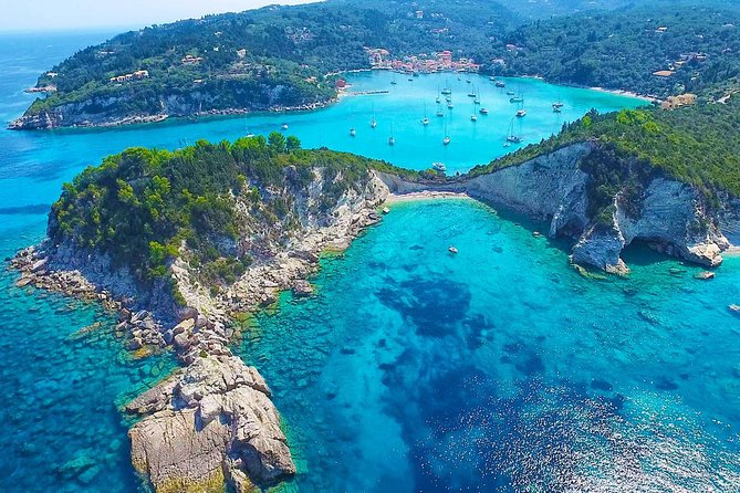 Paxos Antipaxos Blue Caves (Lakka Village) from Corfu - Old Corfu by boat: Old Fortress views and Mon Repos stops