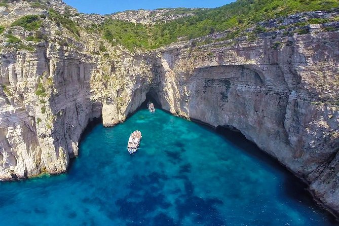 Paxos Antipaxos Blue Caves (Lakka Village) from Corfu - Paxos Blue Caves and Erimitis Bay cliffs: what you’ll see once the boat turns