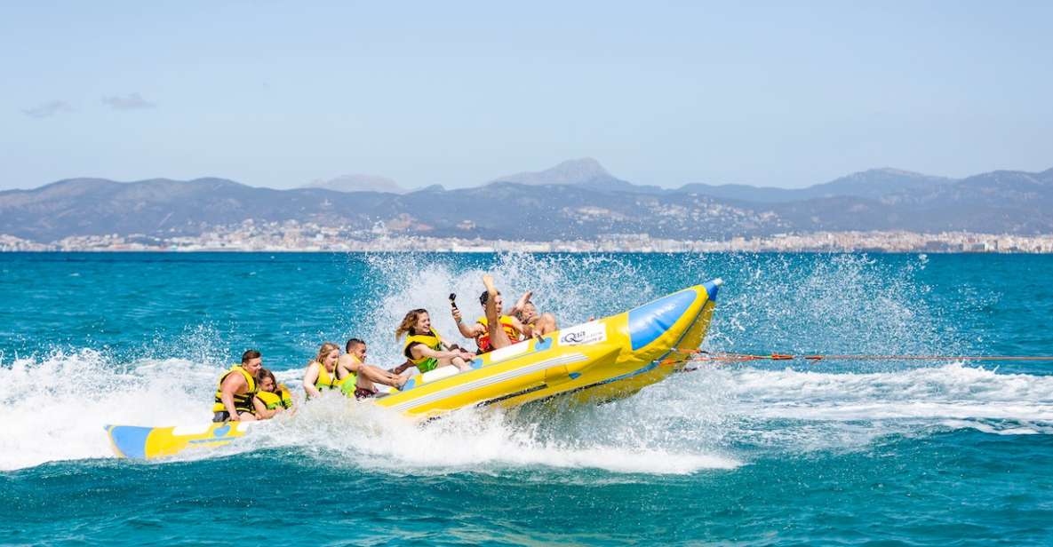 Playa de Palma: Banana Boat Ride - Playa del Arenal: getting to the Life & Sea kiosk fast