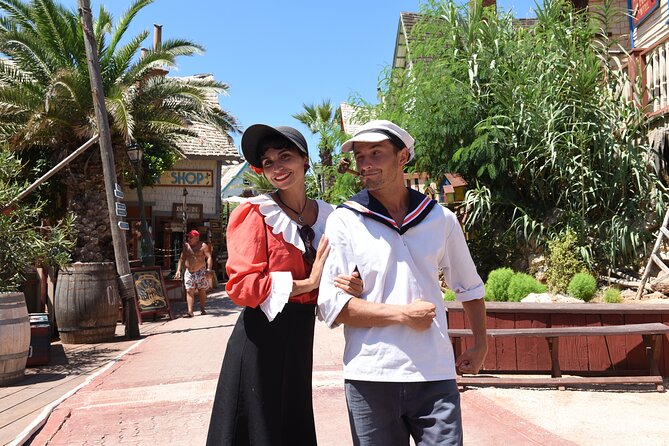 Popeye Village Film Set - Meet Popeye and the gang, plus a movie-star filming moment