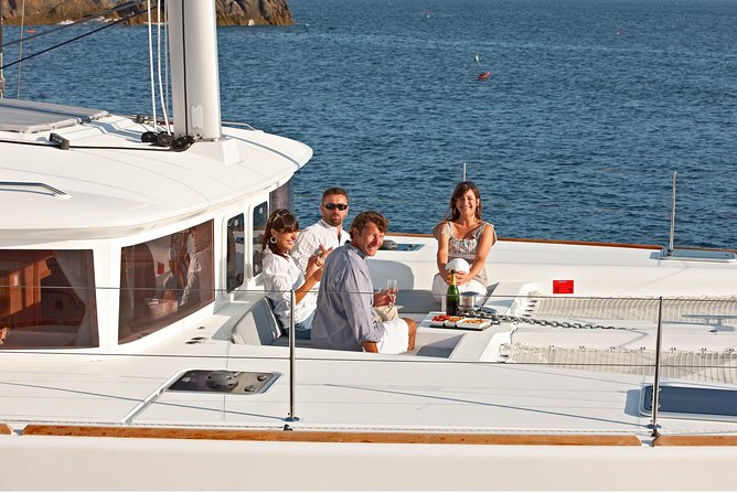 Premium Santorini Private Day Tour Elba 45, BBQ, drinks, transfer - Palea Kameni Hot Springs Swim: Warmer Water Near the Volcano