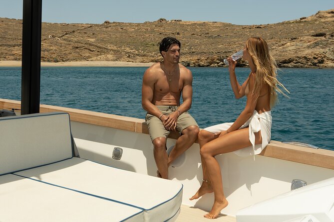 Private 5-Hour Cruise on Ultra Luxury Brand-New Yacht in Mykonos (Nevma) - Paradise Beach Stop: The Party Beach, From a Quiet Deck