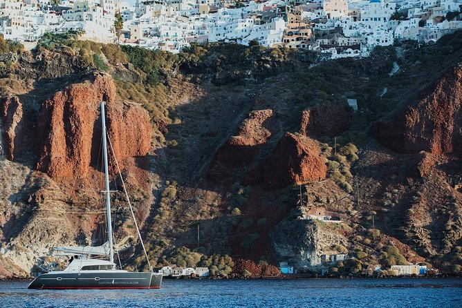 Private Beautiful Day or Romantic Sunset Cruise with Meal and Drinks - The itinerary, stop by stop: volcano hot springs, White Beach, and Red Beach