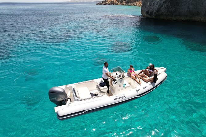 Private Boat Charter Comino, Blue Lagoon, Crystal Lagoon, Gozo - Private boat basics: Sliema launch, 7 hours, and what $786.40 really buys