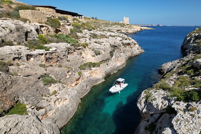 Private Boat Charter Comino, Blue Lagoon, Crystal Lagoon, Gozo - Crystal Lagoon: calmer water time and another chance at snorkeling
