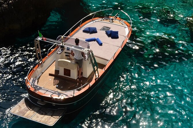 Private boat trip to Capri - West Coast Cruising Past Punta Carena and Villa Malaparte